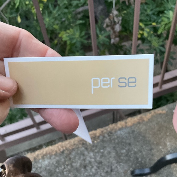 Perse liquid gold metallic drape tank with asymmetrical twist, NWT, Large - Picture 13 of 13